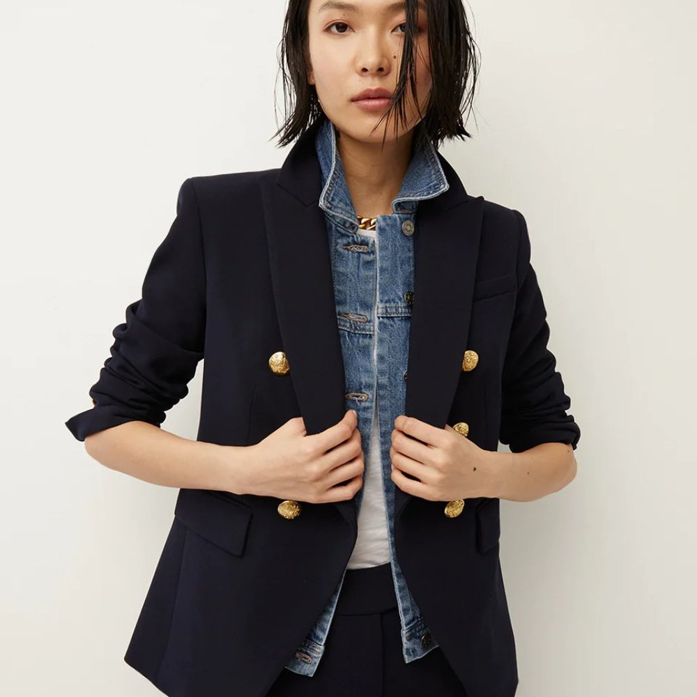 Veronica Beard Slate Dickey - Denim Blue